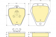 Комплект тормозных колодок GIRLING 6113231