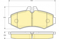 Комплект тормозных колодок GIRLING 6113734