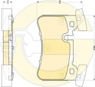 Комплект тормозных колодок GIRLING 6118569