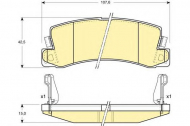 Комплект тормозных колодок GIRLING 6131649