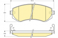 Комплект тормозных колодок GIRLING 6132089