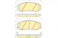 Комплект тормозных колодок GIRLING 6132449
