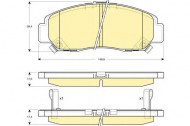 Комплект тормозных колодок GIRLING 6132689