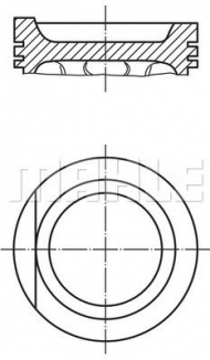 Поршень MAHLE ORIGINAL 034 76 00