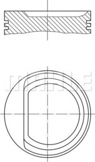 Поршень MAHLE ORIGINAL 030 63 02