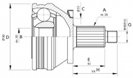 Шарнирный комплект OPEN PARTS CVJ5434.10