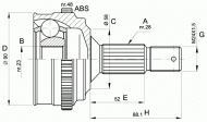 Шарнирный комплект OPEN PARTS CVJ5179.10