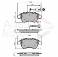 Комплект тормозных колодок COMLINE ADB11037