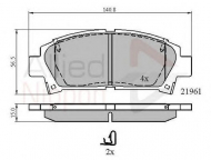 Комплект тормозных колодок COMLINE ADB3713