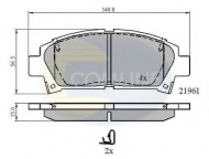Комплект тормозных колодок COMLINE CBP3713