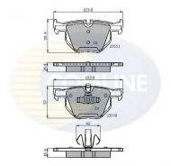 Комплект тормозных колодок COMLINE CBP01671