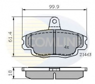 Комплект тормозных колодок COMLINE CBP1133