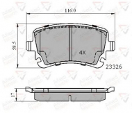 Комплект тормозных колодок COMLINE ADB01313
