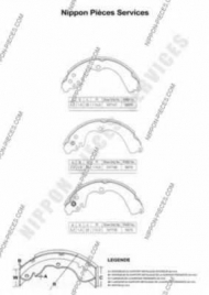 Тормозные колодки NPS S350U04