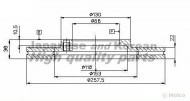 Тормозной диск ASHUKI 0990-9009