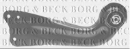 Рычаг независимой подвески колеса BORG & BECK BCA7016