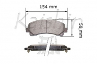 Комплект тормозных колодок KAISHIN D4057