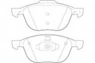 Комплект тормозных колодок WAGNER WBP23723A