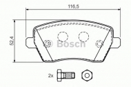 Комплект тормозных колодок BOSCH 0 986 424 795