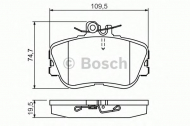 Комплект тормозных колодок BOSCH 0 986 460 977