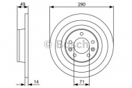 Тормозной диск BOSCH 0 986 479 379