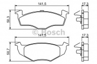 Комплект тормозных колодок BOSCH 0 986 494 005