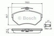 Комплект тормозных колодок BOSCH 0 986 494 010