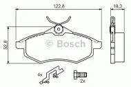 Комплект тормозных колодок BOSCH 0 986 494 262