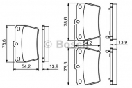 Комплект тормозных колодок BOSCH 0 986 494 350