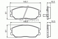 Комплект тормозных колодок BOSCH 0 986 494 360