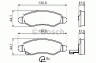 Комплект тормозных колодок BOSCH 0 986 494 458