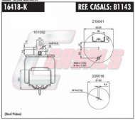 Баллон пневматической рессоры CASALS B1143