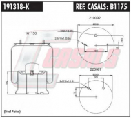 Баллон пневматической рессоры CASALS B1175