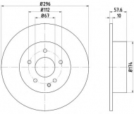Тормозной диск HELLA PAGID 8DD 355 110-081