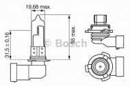 Лампа накаливания BOSCH 1 987 302 153
