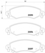 Комплект тормозных колодок HELLA PAGID 8DB 355 017-251