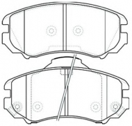 Комплект тормозных колодок ASVA AKD-0377