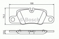 Комплект тормозных колодок BOSCH 0 986 494 431