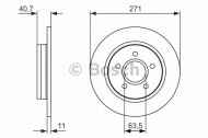 Тормозной диск BOSCH 0 986 479 763