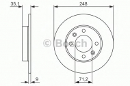 Тормозной диск BOSCH 0 986 479 888