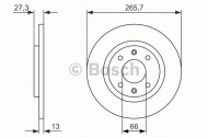Тормозной диск BOSCH 0 986 479 909