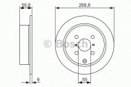 Тормозной диск BOSCH 0 986 479 938