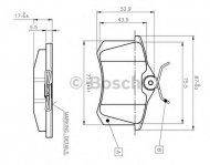 Комплект тормозных колодок BOSCH 0 986 TB2 139