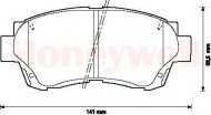 Комплект тормозных колодок BENDIX 572392B