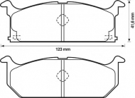 Комплект тормозных колодок BENDIX 572261B