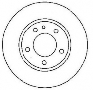 Тормозной диск BENDIX 561520B