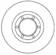 Тормозной диск BENDIX 561765B