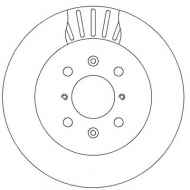 Тормозной диск BENDIX 562308B