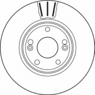 Тормозной диск BENDIX 562381B