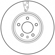 Тормозной диск BENDIX 562466B